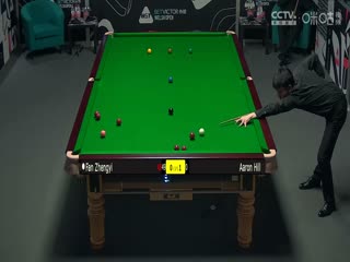 斯诺克威尔士公开赛范争一4-1亚伦·希尔20240215（李照）