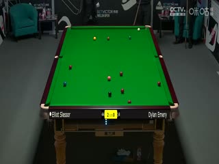 斯诺克威尔士公开赛迪伦·埃默里1-4艾利奥特·斯莱瑟20240215