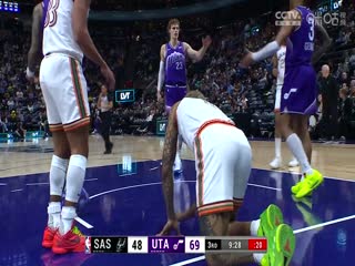 NBA常规赛马刺VS爵士20240226