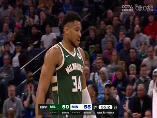 NBA常规赛雄鹿VS森林狼20240224