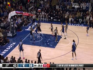 NBA常规赛马刺VS森林狼20240228