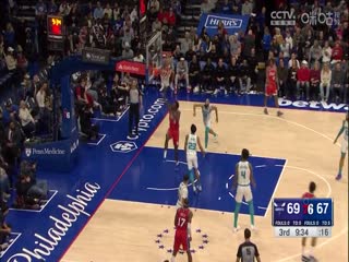 NBA常规赛黄蜂VS76人20240302