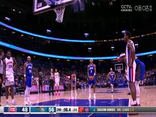 NBA常规赛活塞VS魔术20240304