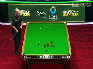 2024斯诺克利雅得世界大师赛布雷切尔4-1阿里·卡特20240305（黑8）