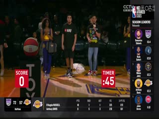 NBA常规赛国王VS湖人20240307