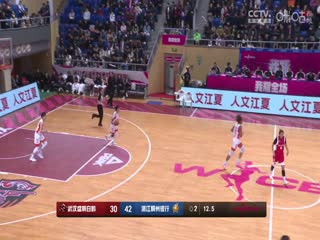 WCBA常规赛武汉盛帆白鹤VS浙江稠州银行20240308