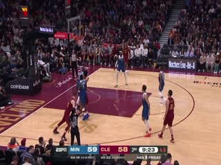 NBA常规赛森林狼VS骑士20240309