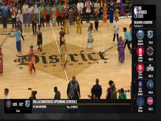 NBA常规赛凯尔特人VS奇才20240318