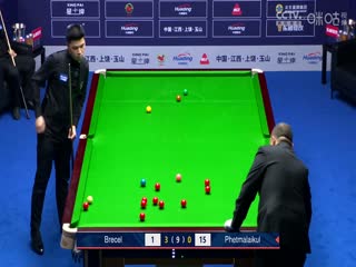 斯诺克世界公开赛第一轮卢卡·布雷切尔5-1马拉喀什20240318