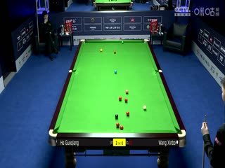 斯诺克世界公开赛64进32贺国强5-4王信伯20240319