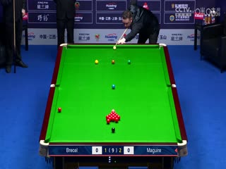 斯诺克世界公开赛32进16斯蒂芬·马奎尔5-1卢卡·布雷切尔20240320