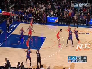 NBA常规赛雷霆VS尼克斯20240401