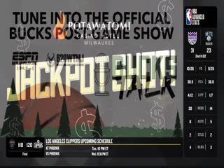 NBA常规赛尼克斯VS雄鹿20240408