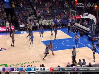 NBA常规赛国王VS雷霆20240410