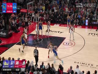 NBA常规赛勇士VS开拓者20240412