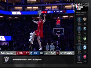 NBA常规赛开拓者VS国王20240415