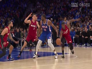 NBA附加赛热火VS76人20240418