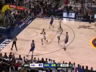 NBA季后赛湖人VS掘金20240421