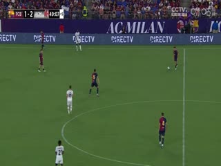 足球热身赛巴塞罗那VSAC米兰20240807