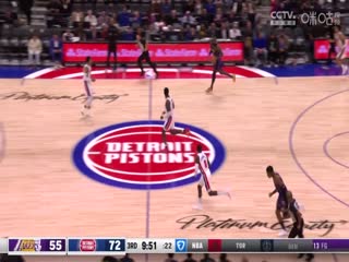 NBA常规赛湖人VS活塞20241105