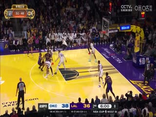 NBA杯雷霆VS湖人20241130