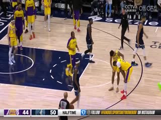 NBA常规赛湖人VS森林狼20241214