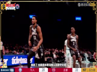 NBA常规赛骑士VS奇才20250208