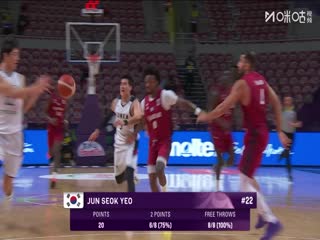 男篮亚洲杯韩国VS卡塔尔20250808