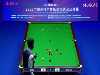 2025斯诺克武汉公开赛决赛肖国栋10-9加里·威尔逊（第二阶段）（秦正、蔡剑忠）（50帧原画）20250830