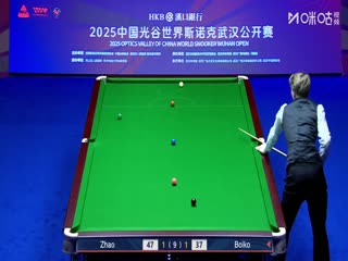 2025斯诺克武汉公开赛延期资格赛及64进32赵心童5-3尤里安·博伊科（秦正）20250824