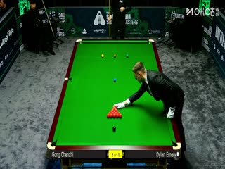 2025斯诺克沙特大师赛第二轮（112进80）巩晨智4-2迪伦·埃莫里20250809