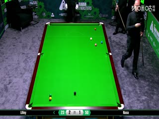 2025斯诺克沙特大师赛第二轮（112进80）大卫·利利3-4恰查蓬·纳萨20250809