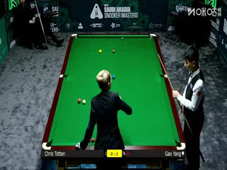 2025斯诺克沙特大师赛第二轮（112进80）克里斯·托顿0-4高阳20250809