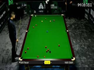 2025斯诺克沙特大师赛第一轮（144进112）萨希尔·纳亚尔4-1哈比卜·沙巴20250808