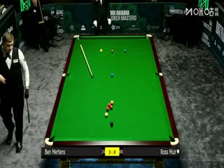 2025斯诺克沙特大师赛第二轮（112进80）本·默滕斯4-3罗斯·缪尔20250809