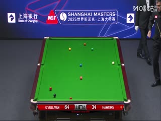 2025斯诺克上海大师赛第二轮罗尼·奥沙利文vs巴里·霍金斯（秦正）20250730