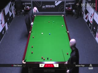 2025斯诺克英国公开赛资格赛艾利奥特·斯莱瑟2-4杰克逊·佩吉20250625