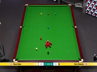 24-25赛季斯诺克世锦赛第二轮克里斯·韦克林6-2马克·艾伦（第一阶段）20250424