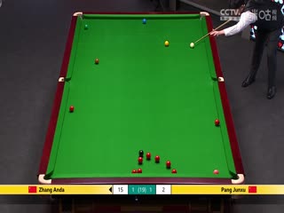 24-25赛季斯诺克世锦赛第一轮张安达5-3庞俊旭（第一阶段）20250423