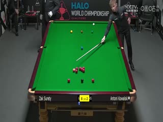 斯诺克世锦赛资格赛96进64扎克·舒尔第10-2安东尼·科瓦尔斯基（第二阶段）20250410