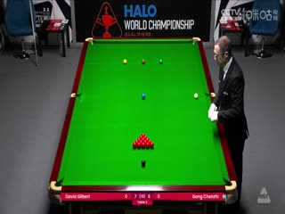斯诺克世锦赛资格赛96进64及64进32大卫·吉尔伯特10-6巩晨智（第二阶段）20250413