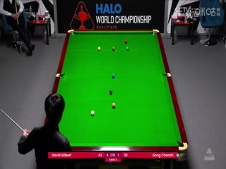 斯诺克世锦赛资格赛96进64及64进32大卫·吉尔伯特4-5巩晨智（第一阶段）20250413