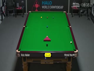 斯诺克世锦赛资格赛96进64及64进32里奇·沃顿2-7米歇尔·曼恩（第一阶段）20250413