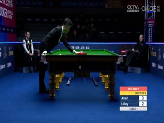 斯诺克玉山世界公开赛64进32马克·艾伦4-5大卫·利利20250224