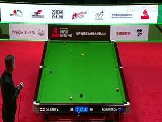 斯诺克世界大奖赛16进8大卫·吉尔伯特1-4尼尔·罗伯逊20250306