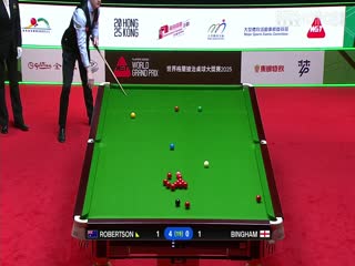 斯诺克世界大奖赛决赛尼尔·罗伯逊8-0斯图尔特·宾汉姆20250309