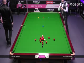 2025斯诺克英国公开赛64进32罗伯特·米尔金斯2-4安东尼·科瓦尔斯基20250924