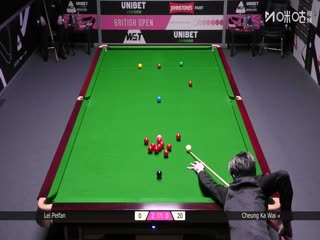 2025斯诺克英国公开赛32进16张家玮1-4雷佩凡20250925