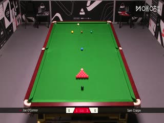 2025斯诺克国际锦标赛资格赛乔·奥康纳1-6山姆·克雷吉20251001