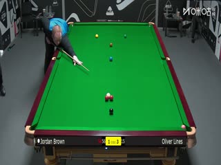 2025斯诺克国际锦标赛资格赛乔丹·布朗2-6奥利弗·莱恩斯20251002